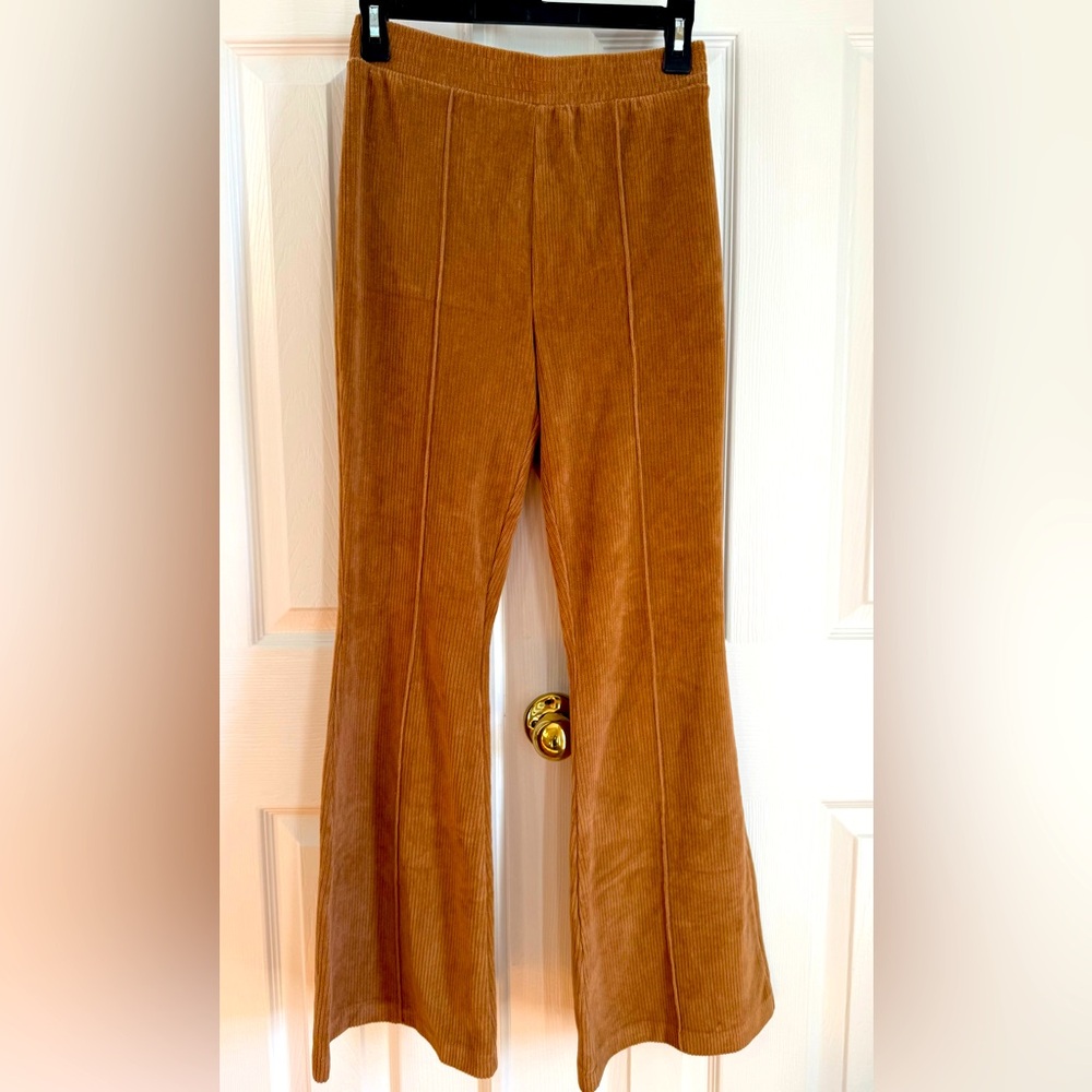 Aerie Camel Flare Pants